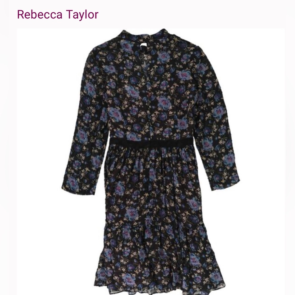 Gorgeous silk blend floral dress. Purple, navy, lavender, pink